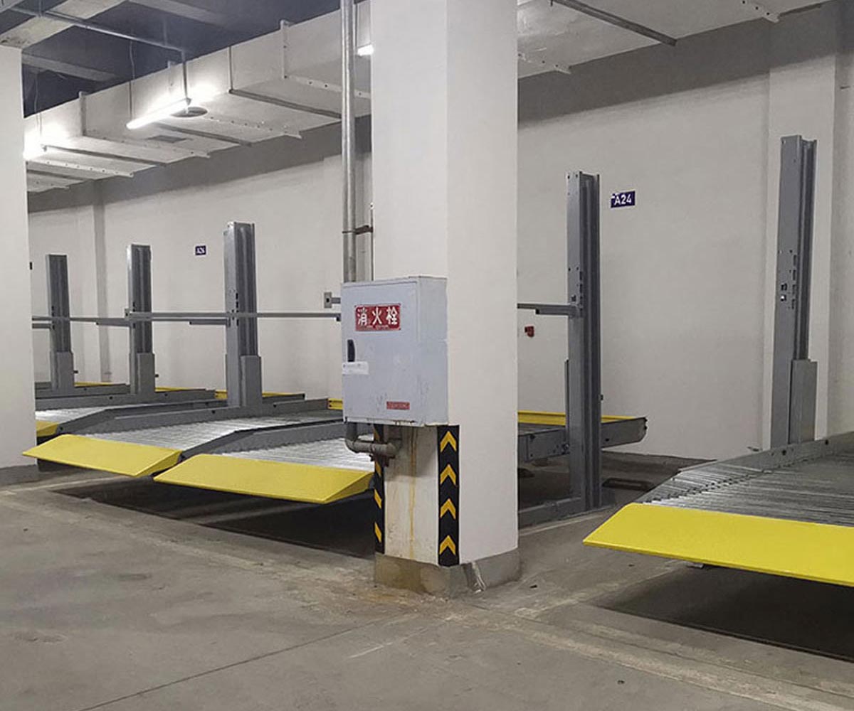 二层PSH型机械立体停车设备安装.jpg